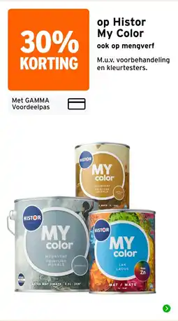 GAMMA op Histor My Color aanbieding