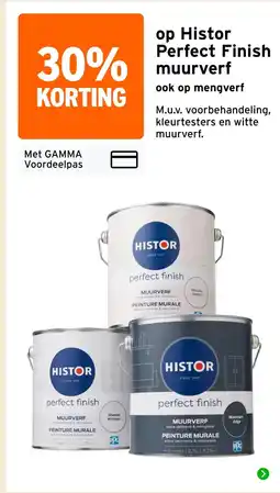 GAMMA op Histor Perfect Finish muurverf aanbieding
