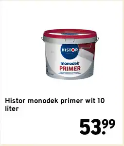 GAMMA Histor monodek primer wit 10 liter aanbieding