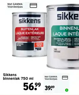 GAMMA Sikkens binnenlak aanbieding