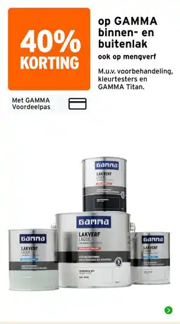 GAMMA op GAMMA binnen- en buitenlak aanbieding