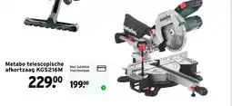 GAMMA Metabo telescopische afkortzaag aanbieding
