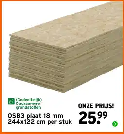 GAMMA OSB3 plaat 18 mm 244x122 cm aanbieding
