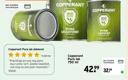 GAMMA Copperant Pura lak aanbieding