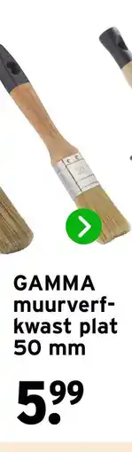 GAMMA GAMMA muurverf- kwast plat aanbieding