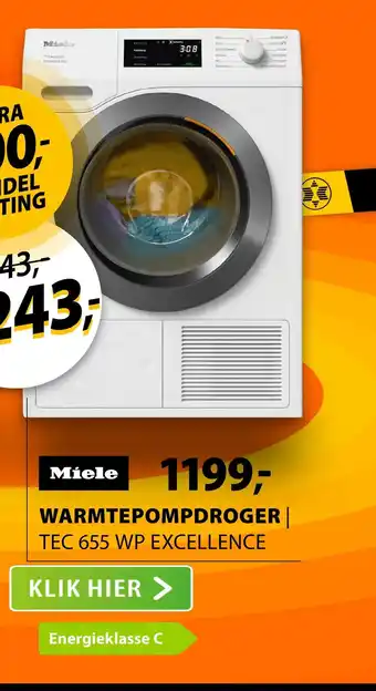 Miele TEC 655 WP Excellence EcoSpeed & Wash2Dry