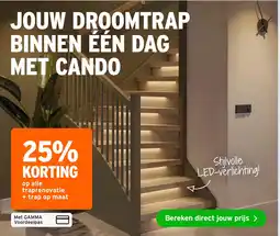 GAMMA op alle traprenovatie + trap op maat aanbieding