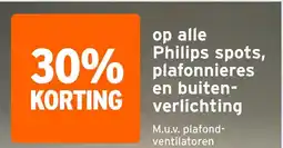 GAMMA op alle Philips spots,plafonnieres en buiten- verlichting aanbieding
