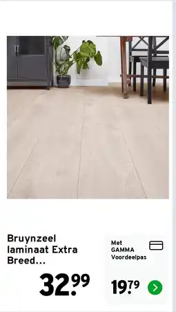 GAMMA Bruynzeel laminaat Extra Breed Waterbestendig lief lichtgrijs aanbieding