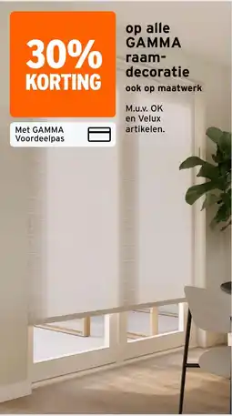 GAMMA op alle GAMMA raam- decoratie aanbieding