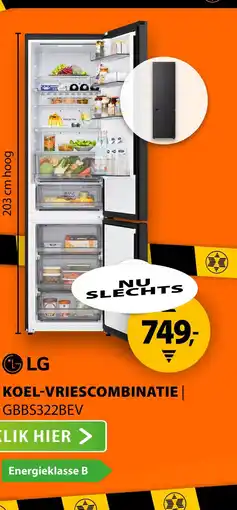 Expert LG GBBS322BEV Zwart aanbieding
