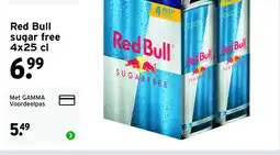 GAMMA Red Bull sugar free aanbieding