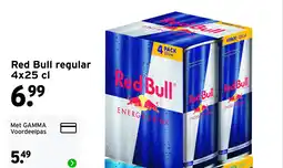 GAMMA Red Bull regular aanbieding