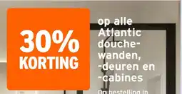 GAMMA op alle Atlantic douche wanden, deuren en -cabines aanbieding