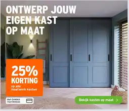 GAMMA op alle maatwerk kasten aanbieding