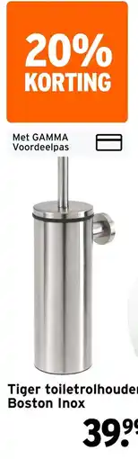 GAMMA Tiger toiletrolhouder Boston Inox aanbieding
