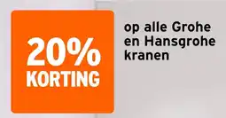 GAMMA op alle Grohe en Hansgrohe kranen aanbieding