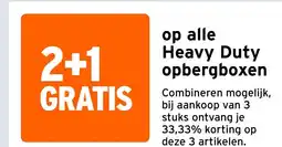 GAMMA op alle Heavy Duty opbergboxen aanbieding
