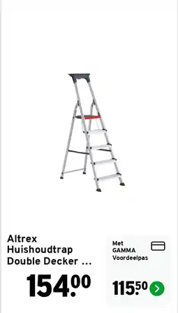 GAMMA Altrex Huishoudtrap Double Decker 5 Treden aanbieding