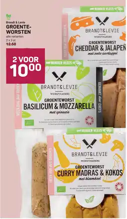 Ekoplaza Brandt & Levie GROENTE- WORSTEN aanbieding