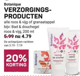 Ekoplaza Botanique VERZORGINGS- PRODUCTEN aanbieding