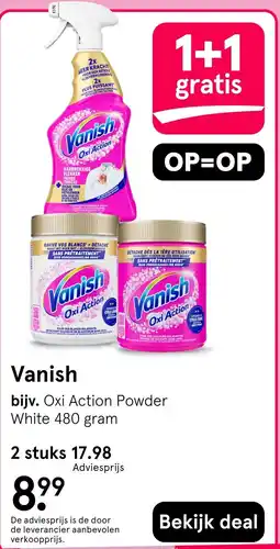 Etos Vanish aanbieding