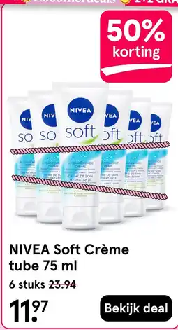 Etos NIVEA Soft Crème tube aanbieding
