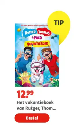 Bruna Het vakantieboek van Rutger, Thomas en Paco aanbieding