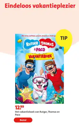 Bruna Het vakantieboek van Rutger, Thomas en Paco aanbieding