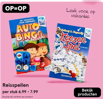 Etos Reisspellen aanbieding