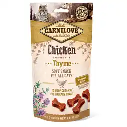 Zooplus Carnilove Halfvochtige Kattensnoepjes Kip, Tijm - 2 x 50 g aanbieding