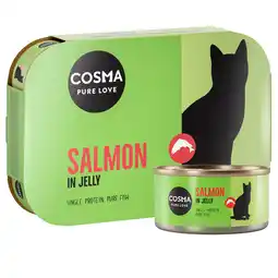 Zooplus 6x170g Zalm in Gelei Cosma Original Kattenvoer aanbieding
