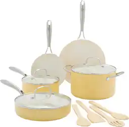 Coolblue GreenLife Artisan Pannenset 12-delig Geel aanbieding