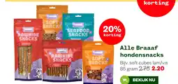 Welkoop Alle Braaaf hondensnacks aanbieding