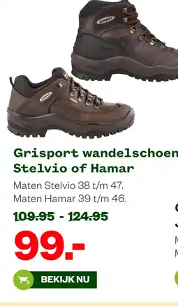 Welkoop Grisport wandelschoenen Stelvio of Hamar aanbieding