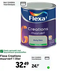 GAMMA Flexa Creations muurverf aanbieding
