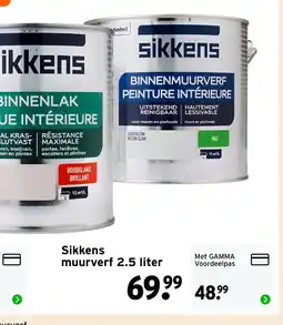 GAMMA Sikkens muurverf aanbieding