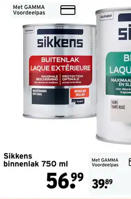 GAMMA Sikkens binnenlak aanbieding