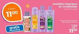 Trekpleister Andrélon shampoo en conditioner aanbieding