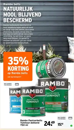 GAMMA Rambo Pantserbeits Tuinhout dekkend aanbieding