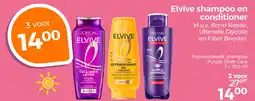 Trekpleister Elvive shampoo en conditioner aanbieding