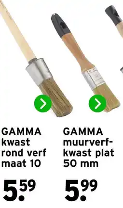 GAMMA gamma kwast rond verf maat 10 aanbieding