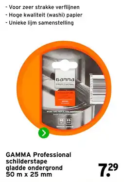 GAMMA GAMMA Professional schilderstape aanbieding