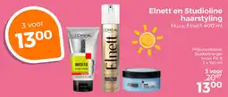Trekpleister Elnett en studioline haarstyling aanbieding