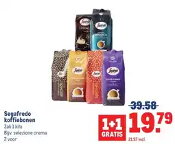 Makro Segafredo koffiebonen aanbieding