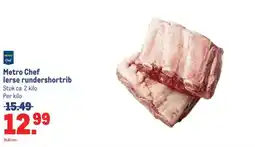 Makro Metro Chef runderrib aanbieding