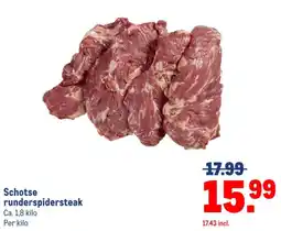 Makro Schotse runderspidersteak aanbieding