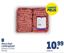 Makro Metro Chef rundergehakt aanbieding
