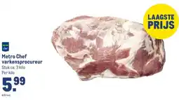 Makro Metro Chef varkenssprocureur aanbieding