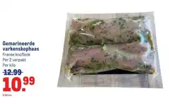 Makro Gemarineerde varkenskophaaas aanbieding